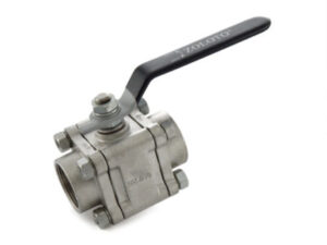 Stainless Steel (CF8M / S.S 316) Three Piece Design Ball Valve, Class-150 (Screwed)