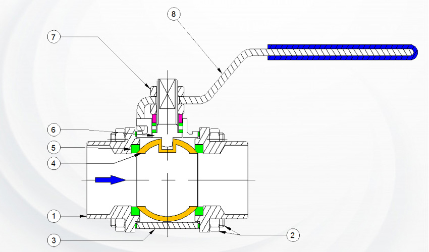 three-piece-ball-valve-cross-sectional-drawing